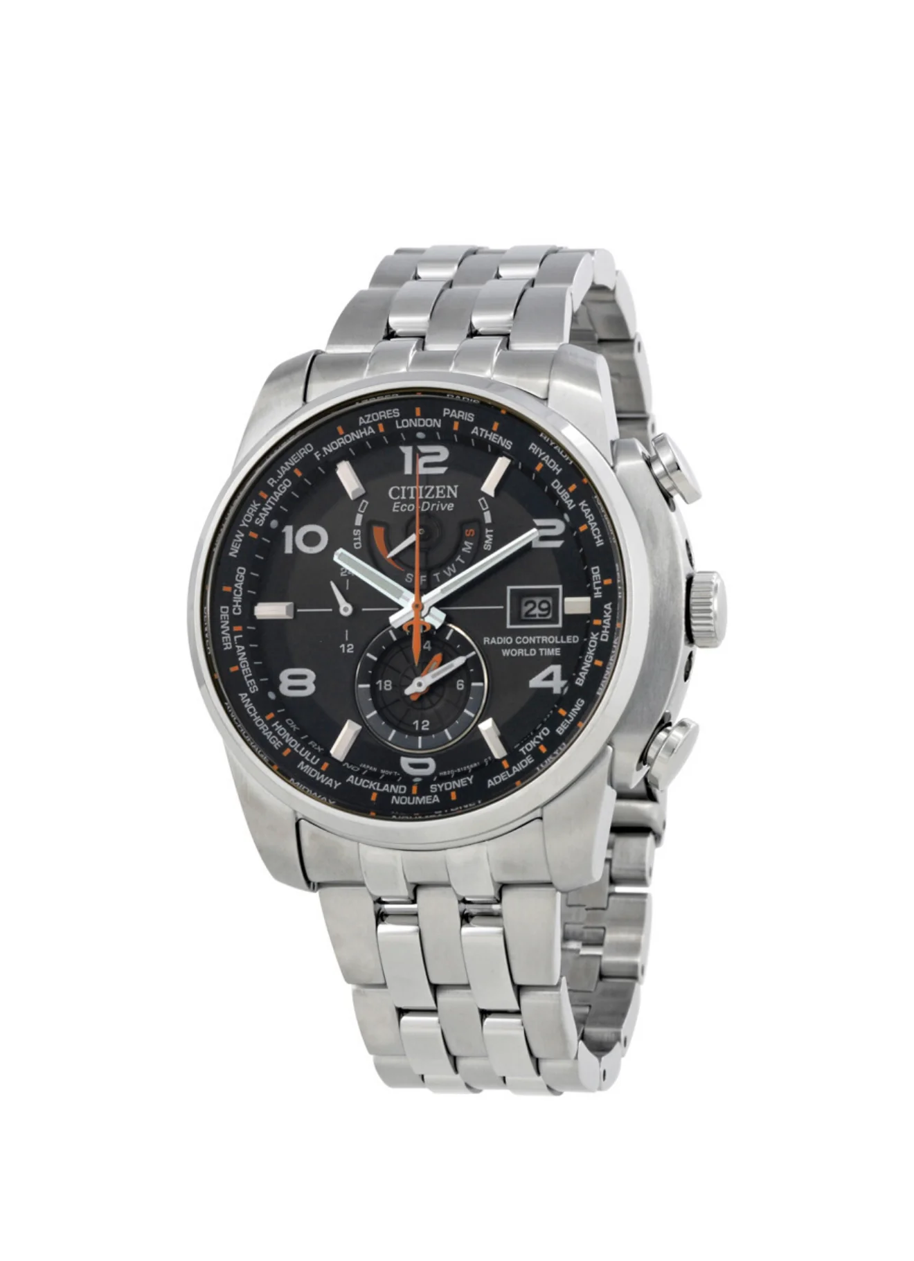 C108) Citizen Eco Drive Black Dial Stainless Steel Men's Watch
Item No. AT9010-52E