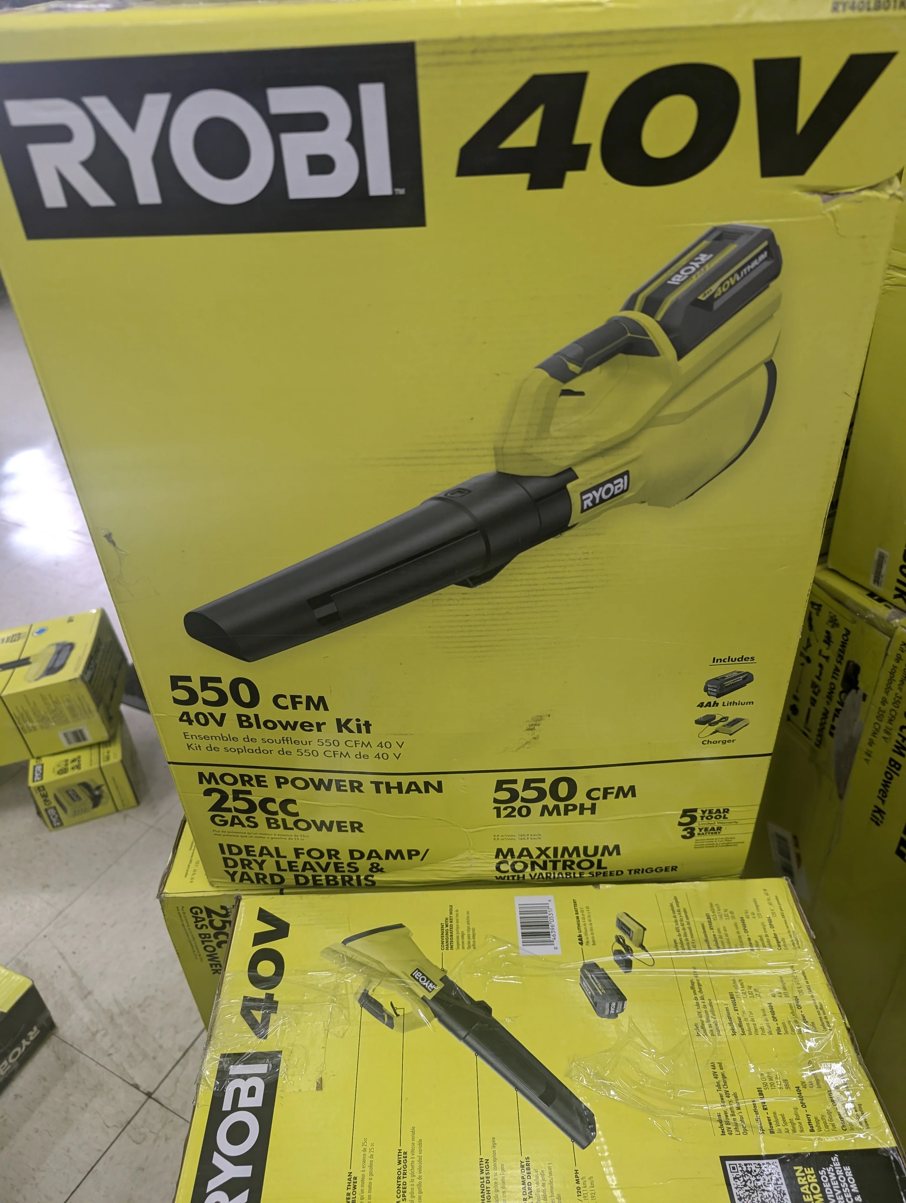 Ryobi 40V 550 CFM BLOWER KIT - Image 2